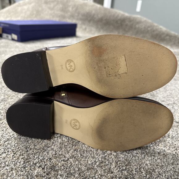 Michael Kors Bryce Brown Size 8M Black Riding Tall Boots Floor sample NWB - Picture 9 of 14